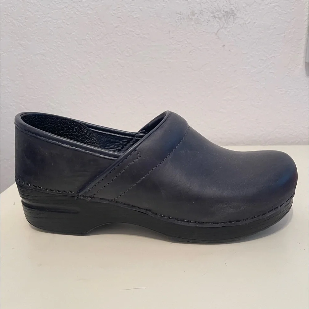 Dankso Clogs Shoes Black Leather Size 40 - Picture 9 of 11